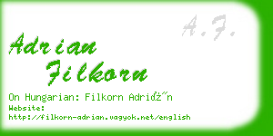 adrian filkorn business card